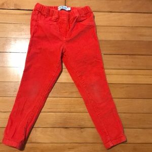 Mini boden cord leggings size 5